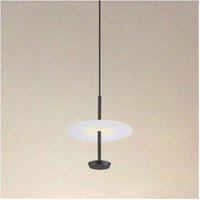 Trade Shop Traesio - Trade Shop - Pendelleuchte, 4000 k, led, 12 w, Scheibenlampenschirm, flach, schwarz, rund, 33115 - Trade Shop Traesio - Trade Shop - Pendelleuchte, 4000 k, led, 12 w, Scheibenlampenschirm, flach, schwarz, rund, 33115 - von TRADE SHOP TRAESIO