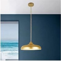 Trade Shop Traesio - Trade Shop - moderne design-pendelleuchte E27 eisen-lampenschirm weiss-gold-kuppel 33337 - Trade Shop Traesio - Trade Shop - moderne design-pendelleuchte E27 eisen-lampenschirm weiss-gold-kuppel 33337 - von TRADE SHOP TRAESIO
