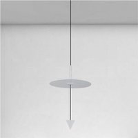 Trade Shop Traesio - Trade Shop - Pendelleuchte 12W LED-Licht 6500K Scheibe Ø23CM Weiß Kegel 32989 - Trade Shop Traesio - Trade Shop - Pendelleuchte 12W LED-Licht 6500K Scheibe Ø23CM Weiß Kegel 32989 - von TRADE SHOP TRAESIO