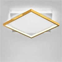 Trade Shop - led Deckenleuchte 30Watt Quadratisch Gold Modern Kronleuchter Kaltes Licht 71040 - von TRADE SHOP TRAESIO