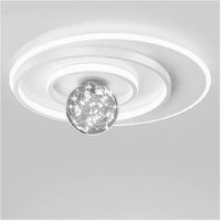 Trade Shop Traesio - Trade Shop - led-deckenleuchte 48W circle spiral weiss kugel rund kronleuchter kaltlicht 70760 - von TRADE SHOP TRAESIO