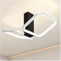 Trade Shop Traesio - Trade Shop - LED-Deckenleuchte 20W 2 quadratische weisse deckenlampe modernes design 50568 - von TRADE SHOP TRAESIO