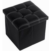Trade Shop Traesio - Trade Shop - copy of pouf puff contenitore imbottito portaoggetti salvaspazio seduta 38X38X35CM 79420 - von TRADE SHOP TRAESIO