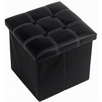 Trade Shop Traesio - Trade Shop - copy of pouf puff contenitore imbottito portaoggetti salvaspazio seduta 38X38X35CM 79420 - von TRADE SHOP TRAESIO