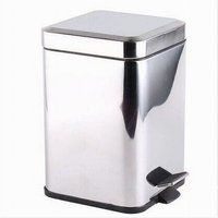 Trade Shop Traesio - Trade Shop - 6-Liter-Pedal-Mülleimer aus Stahl, quadratisch, 87446 - Trade Shop Traesio - Trade Shop - 6-Liter-Pedal-Mülleimer aus Stahl, quadratisch, 87446 - von TRADE SHOP TRAESIO