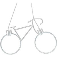 Trade Shop Traesio - Trade Shop - deckenhänger E27-KRONLEUCHTER in form einer fahrrad-fahrradlampe A10 - Weiß von TRADE SHOP TRAESIO