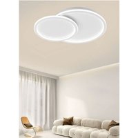 Trade Shop - deckenleuchte led kronleuchter design 2 kreise modern weiss 45W PN-26-3C - von TRADE SHOP TRAESIO
