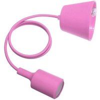 Trade Shop Traesio - Trade Shop - Deckenleuchter, Kronleuchter, modernes Stoffkabel, 1 m, Farbe - Fuchsie Trade Shop Traesio - Trade Shop - Deckenleuchter, Kronleuchter, modernes Stoffkabel, 1 m, Farbe - Fuchsie von TRADE SHOP TRAESIO