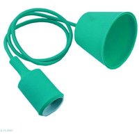 Trade Shop Traesio - Trade Shop - Deckenleuchter, Kronleuchter, modernes Stoffkabel, 1 m, Farbe - Grün von TRADE SHOP TRAESIO