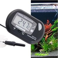 Trade Shop Traesio - Trade Shop - digitales saugnapf-thermometer mit sonde, lcd-anzeige -50 bis 70° für aquariumfische - von TRADE SHOP TRAESIO