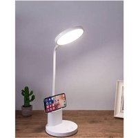 Trade Shop Traesio - Trade Shop - flexible led-tischlampe, wiederaufladbarer handyhalter, dimmbar, 10W LS-TD01 - von TRADE SHOP TRAESIO