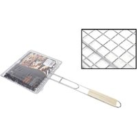 Trade Shop Traesio - Trade Shop - doppel-grillrost holzgriff grill braten fisch 22.5X20.5CM - Trade Shop Traesio - Trade Shop - doppel-grillrost holzgriff grill braten fisch 22.5X20.5CM - von TRADE SHOP TRAESIO