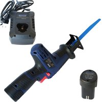 Trade Shop Traesio - Trade Shop - elektrische säge 12 v mit wiederaufladbarer akku-säbelsäge 2 lithium-akkus - von TRADE SHOP TRAESIO