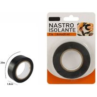 Trade Shop Traesio - Trade Shop - Isolierband schwarz Rolle 1,8 cm x 20 Meter Elektriker Heimwerker pvc 69844 - von TRADE SHOP TRAESIO
