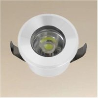 Trade Shop Traesio - Trade Shop - faretto 1W led incasso soffitto IP20 bianco mini spot segnapassi luce fredda 00205 - von TRADE SHOP TRAESIO