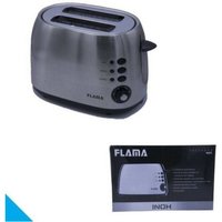Trade Shop Traesio - Trade Shop - flama 963FL elektrischer toaster - 1000 watt leistung für das perfekte frühstück - von TRADE SHOP TRAESIO