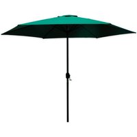 Trade Shop Traesio - Trade Shop - gartenschirm sonnenschirm pool terrasse Ø270X220CM grün kurbel 017057 - von TRADE SHOP TRAESIO