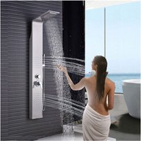 Trade Shop - gebogenes duschpaneelsystem ESY69213 duschkopf aus stahl 22X48X156CM - Trade Shop - gebogenes duschpaneelsystem ESY69213 duschkopf aus stahl 22X48X156CM - von TRADE SHOP TRAESIO