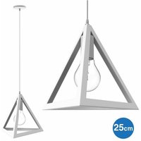 Trade Shop Traesio - Trade Shop - hängeleuchte pyramide 25CM modernes design weisser lampenschirm - Trade Shop Traesio - Trade Shop - hängeleuchte pyramide 25CM modernes design weisser lampenschirm - von TRADE SHOP TRAESIO