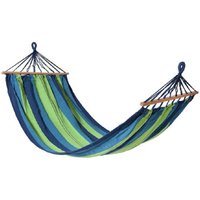 Trade Shop - hängematte 200 x 100 cm textillinie blau/grün mehrfarbig camping garden 65203A - Trade Shop - hängematte 200 x 100 cm textillinie blau/grün mehrfarbig camping garden 65203A - von TRADE SHOP TRAESIO