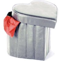 Trade Shop - pouf aufbewahrungsbox puff fussstütze herzförmig in öko-lederfarbe - Grau Trade Shop - pouf aufbewahrungsbox puff fussstütze herzförmig in öko-lederfarbe - Grau von TRADE SHOP TRAESIO