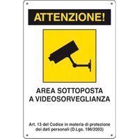 Trade Shop Traesio - Trade Shop - Schild Achtung Bereich unterliegt der Videoüberwachung Richtungsschilder Sicherheit - Trade Shop Traesio - Trade Shop - Schild Achtung Bereich unterliegt der Videoüberwachung Richtungsschilder Sicherheit - von TRADE SHOP TRAESIO