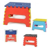 Trade Shop - hocker plastikstuhl bunt klappbar camping 25X20X19 - von TRADE SHOP TRAESIO