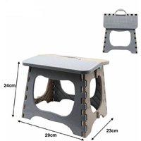 Trade Shop - hocker plastikstuhl bunt klappbar camping 29X24X23CM - von TRADE SHOP TRAESIO