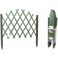 Trade Shop Traesio - Trade Shop - Holzbinder, ausziehbar, Netz, grün, Kletterpflanzen, Zaun, 117 x 65 cm, 219840 - von TRADE SHOP TRAESIO