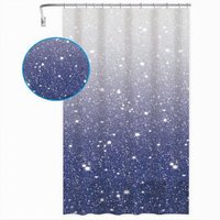 Trade Shop Traesio - Trade Shop - galassia wasserdichter duschvorhang 180X200CM mit ringen 79218 - von TRADE SHOP TRAESIO