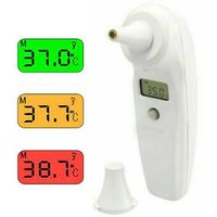 Trade Shop Traesio - Trade Shop - infrarot-digital-ohrthermometer mit 3-FARBEN-DISPLAY 32,0 bis 42,9°C 1 sec - von TRADE SHOP TRAESIO