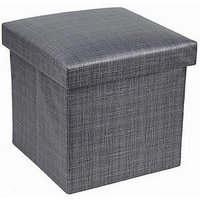 Trade Shop Traesio - Trade Shop - pouf puff gepolsterter behälter platzsparende aufbewahrung sitz 38X38X35CM 79420 - von TRADE SHOP TRAESIO