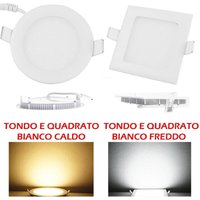 Trade Shop Traesio - Trade Shop - kit 10 led-einbauleuchten rund oder quadratisch mit flossen 6W - Rund von TRADE SHOP TRAESIO