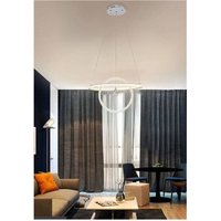 Trade Shop - led Kronleuchter 70W Lampe 2 Ringe Kristall Licht 6500K 3000K 4000K Modern A52 - von TRADE SHOP TRAESIO