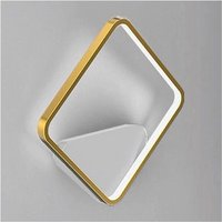 Trade Shop - led Wandleuchte 12W Quadratisch Gold Modern Minimal Lampe Licht 6500K 71286 - von TRADE SHOP TRAESIO