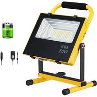 Trade Shop Traesio - Trade Shop - lampada faro led-portatile torcia 50W batteria litio luce emergenza 2500L - von TRADE SHOP TRAESIO