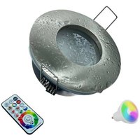 Trade Shop Traesio - Trade Shop - LED-Einbaustrahler für Badezimmer, Duschkabine, RGBW-Lampe, 10 w, GU10, Farblichttherapie - Satiniertes Chrom Trade Shop Traesio - Trade Shop - LED-Einbaustrahler für Badezimmer, Duschkabine, RGBW-Lampe, 10 w, GU10, Farblichttherapie - Satiniertes Chrom von TRADE SHOP TRAESIO