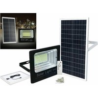 Trade Shop - LED-Leuchte mit Solarpanel, Dämmerungsstrahler, 200 w, für den Außenbereich + Fernbedienung - von TRADE SHOP TRAESIO