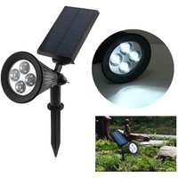 Trade Shop - LED-Strahler Gartenleuchte 4 led Spike Solarenergie Panel Garten IP65 - Trade Shop - LED-Strahler Gartenleuchte 4 led Spike Solarenergie Panel Garten IP65 - von TRADE SHOP TRAESIO