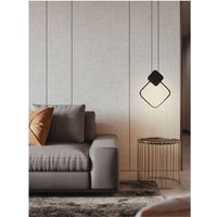 Trade Shop Traesio - Trade Shop - led hängelampe 12 w metall schwarz modernes licht 3000K 4000K 6500K LP-02 - von TRADE SHOP TRAESIO