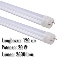 Trade Shop Traesio - Trade Shop - tubo neon led T8 20 w w w w att 2600 lmn mit opaca coperture from 120 cm bianca light - von TRADE SHOP TRAESIO