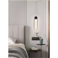 Trade Shop - LED-Kronleuchter, moderne Pendelleuchte, schwarzes Metall, 14 w, Licht 3000 k, 4000 k, 6500 k, LP-03 - von TRADE SHOP TRAESIO