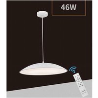Trade Shop - led-pendelleuchte 46W 3 lichtfarben dimmbar fernbedienung B81-3C - Weiß von TRADE SHOP TRAESIO