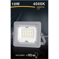 Trade Shop - faro-led 10 w ultra slim outer grey IP65 cold natur FS10W-G - Trade Shop - faro-led 10 w ultra slim outer grey IP65 cold natur FS10W-G - von TRADE SHOP TRAESIO