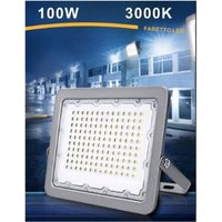 Trade Shop Traesio - Trade Shop - LED-Strahler 100W Ultra Slim Outdoor Grau IP65 Licht 6500K 4000K 3000K FS100 - Trade Shop Traesio - Trade Shop - LED-Strahler 100W Ultra Slim Outdoor Grau IP65 Licht 6500K 4000K 3000K FS100 - von TRADE SHOP TRAESIO