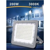 Trade Shop Traesio - Trade Shop - LED-Strahler 200W Ultra Slim Outdoor Grau IP65 Licht 6500K 4000K 3000K FS200W-G5 - Trade Shop Traesio - Trade Shop - LED-Strahler 200W Ultra Slim Outdoor Grau IP65 Licht 6500K 4000K 3000K FS200W-G5 - von TRADE SHOP TRAESIO