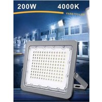 Trade Shop Traesio - Trade Shop - LED-Strahler 200W Ultra Slim Outdoor Grau IP65 Licht 6500K 4000K 3000K FS200W-G5 - Trade Shop Traesio - Trade Shop - LED-Strahler 200W Ultra Slim Outdoor Grau IP65 Licht 6500K 4000K 3000K FS200W-G5 - von TRADE SHOP TRAESIO
