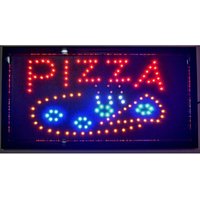 Trade Shop - LED-Leuchtschild mit Pizza-Schriftzug für Pizzeria, Restaurant, Bar, Vitrine - von TRADE SHOP TRAESIO