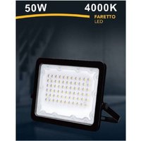 Trade Shop Traesio - Trade Shop - LED-Strahler, 50 w, ultraflacher schwarzer Außenstrahler, natürliches Licht, warm/kalt, FS50W-N - Trade Shop Traesio - Trade Shop - LED-Strahler, 50 w, ultraflacher schwarzer Außenstrahler, natürliches Licht, warm/kalt, FS50W-N - von TRADE SHOP TRAESIO