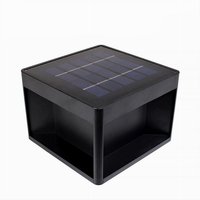 Trade Shop Traesio - Trade Shop - LED-Strahler Solarpanel Cube Wandleuchte Stufenleuchte Boden cct IP65 QW-3C - von TRADE SHOP TRAESIO